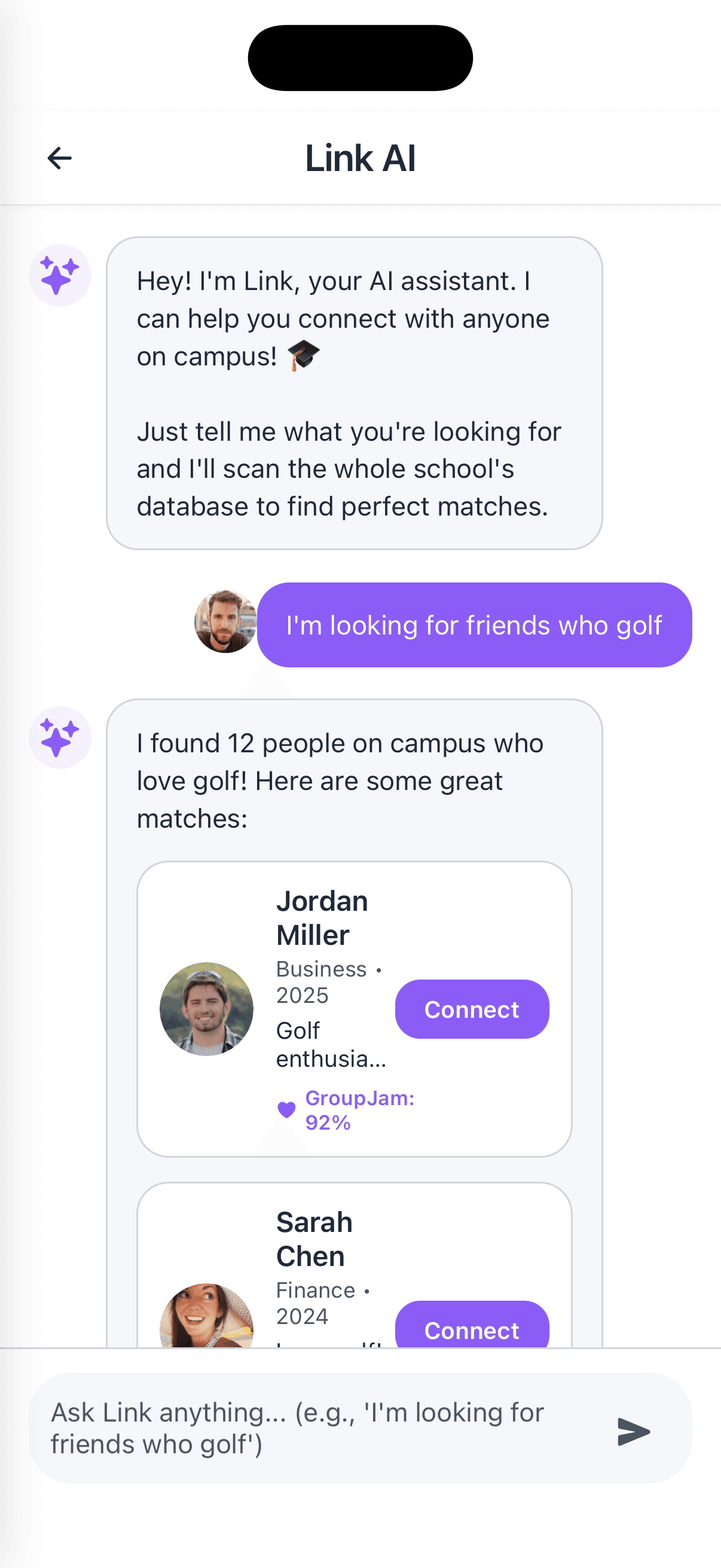 Intelligent assistance
for connections.